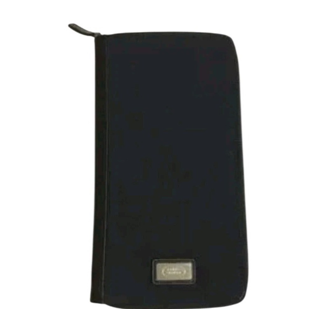 Land Rover Logo Manual Booklet Card Canvas Black Bi Fold  Case 10" X 5"‎  #399